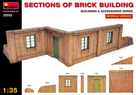1/35 Mini Art - Sections of Brick Buildings - 35552