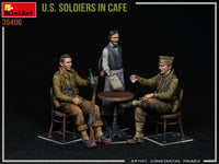 1/35 Mini Art - U.S. Soldiers in Cafe - 35406
