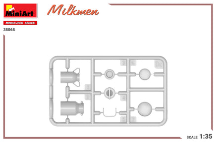 1/35 Mini Art - Milkmen w/Containers - 38068