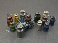 1/35 Mini Art - Milk Cans with Small Cart - 35580