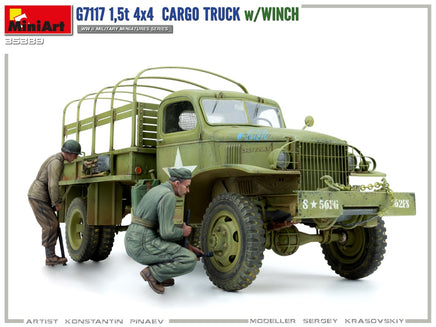1/35 Mini Art - G7117 1.5T 4x4 Cargo Truck w/Winch - 35389