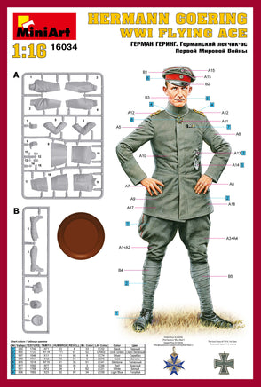 1/16 Mini Art - Hermann Goering WWI Flying Ace - 16034