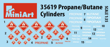 1/35 Mini Art - Propane/Butane Cylinders - 35619 - MPM Hobbies
