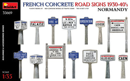 1/35 Mini Art - French Concrete Road Signs 1930-40’s Normandy - 35669