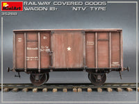 1/35 Mini Art - Railway Covered Goods Wagon 18T “NTV” Type - 35288 - MPM Hobbies