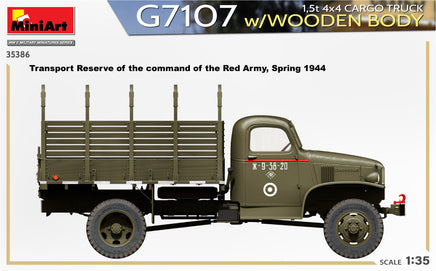 1/35 Mini Art - G7107 1.5T 4×4 Cargo Truck w/Wooden Body - 35386
