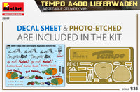 1/35 Mini Art - A400 Lieferwagen Vegetable Delivery Van - 38049