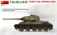 1/35 Mini Art - T-34/85 w/D-5T Plant 112 Spring 1944 - 35293
