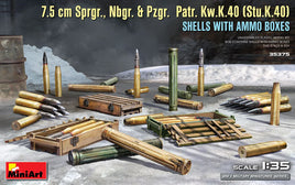 1/35 Mini Art - 7.5cm Sprgr., Nbgr. & Pzgr. Patr. Kw.K.40 (Stu.K.40) - 35375 - MPM Hobbies