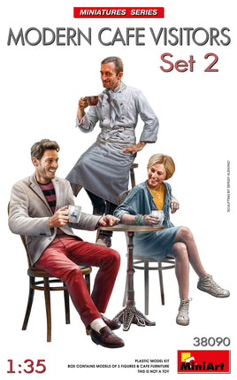 1/35 MiniArt Modern Cafe Visitors Set 2 - 38090