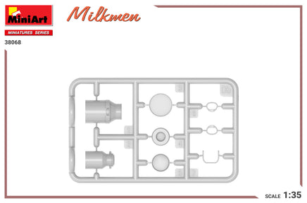 1/35 Mini Art - Milkmen w/Containers - 38068