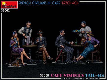 1/35 Mini Art - French Civilians in Cafe 1930-40s - 38062