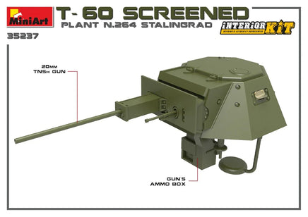 1/35 Mini Art - T-60 Screened (Plant No.264 Stalingrad) - 35237 - MPM Hobbies