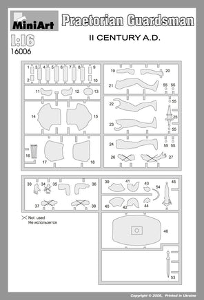 1/16 Mini Art - Praetorian Guardsman II Century A.D. - 16006