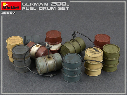 1/35 Mini Art - German 200L Fuel Drums WWII - 35597