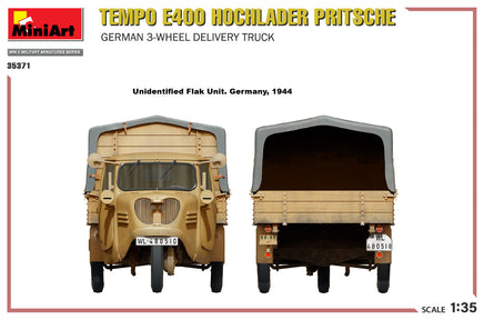 1/35 Mini Art - Tempo E400 Hochlader Pritsche - 35371