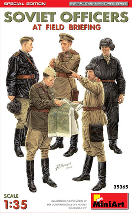 1/35 Mini Art - Soviet Officers At Field Briefing - 35365 - MPM Hobbies