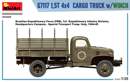 1/35 Mini Art - G7117 1.5T 4x4 Cargo Truck w/Winch - 35389