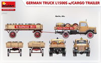 1/35 Mini Art - German Truck L1500S w/Cargo Trailer - 38023
