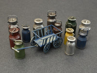 1/35 Mini Art - Milk Cans with Small Cart - 35580