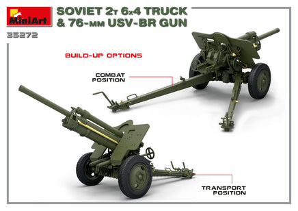 1/35 Mini Art - Soviet 2T 6x4 Truck & 76-mm USV-BR Gun - 35272