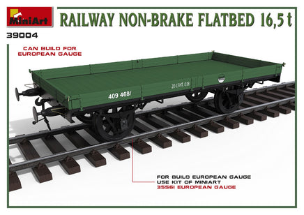 1/35 Mini Art - Railway Non-Brake Flatbed 16.5T - 39004