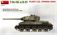 1/35 Mini Art - T-34/85 w/D-5T Plant 112 Spring 1944 - 35293
