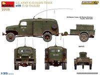 1/35 Mini Art - US Army K-51 Radio Truck With K-52 Trailer - 35418