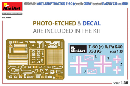 1/35 Mini Art - German Artillery Tractor T-60 (r) & Crew - 35395