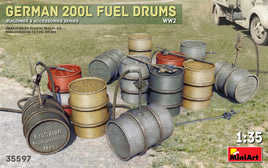 1/35 Mini Art - German 200L Fuel Drums WWII - 35597