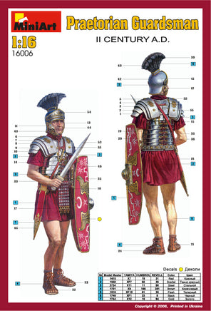 1/16 Mini Art - Praetorian Guardsman II Century A.D. - 16006