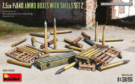 1/35 Mini Art - 7.5cm Pak40 Ammo Boxes with Shells Set 2 - 35402