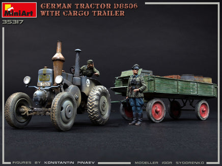 1/35 Mini Art - German Tractor D8506 with Cargo Trailer - 35317