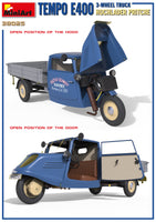 1/35 Mini Art - Tempo E400 Hochlader Pritsche 3-Wheel Truck - 38025
