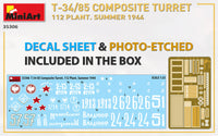1/35 Mini Art - T-34/85 Composite Turret 112 Plant Summer 1944 - 35306