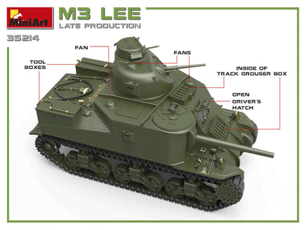 1/35 Mini Art - M3 Lee Late Production Tank - 35214