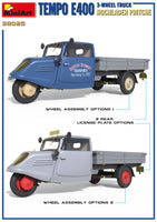 1/35 Mini Art - Tempo E400 Hochlader Pritsche 3-Wheel Truck - 38025