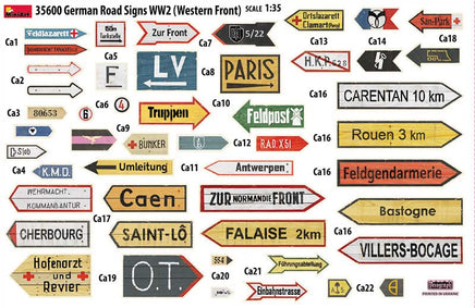 1/35 Mini Art - German Road Signs WWII (France 1944) - 35600