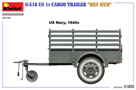 1/35 Mini Art - G-518 US 1T Cargo Trailer “Ben Hur” - 35436