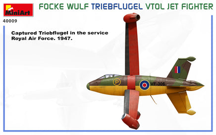 1/35 Mini Art - Focke Wulf Triebflugel VTOL Jet Fighter - 40009