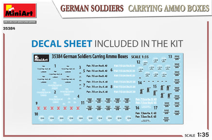 1/35 Mini Art - German Soldiers Carrying Ammo Boxes - 35384