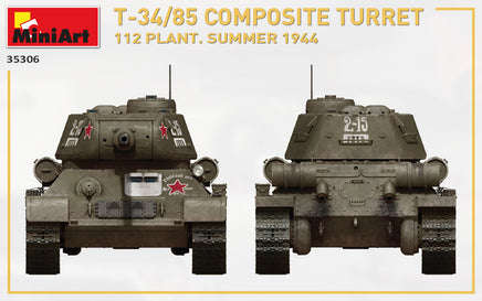 1/35 Mini Art - T-34/85 Composite Turret 112 Plant Summer 1944 - 35306