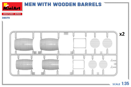 1/35 Mini Art - Men with Wooden Barrels - 38070