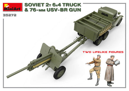 1/35 Mini Art - Soviet 2T 6x4 Truck & 76-mm USV-BR Gun - 35272