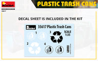 1/35 Mini Art - Plastic Trash Cans - 35617