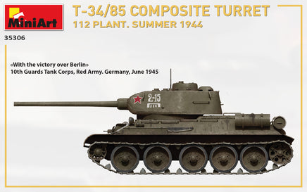 1/35 Mini Art - T-34/85 Composite Turret 112 Plant Summer 1944 - 35306