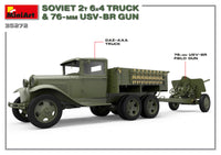 1/35 Mini Art - Soviet 2T 6x4 Truck & 76-mm USV-BR Gun - 35272