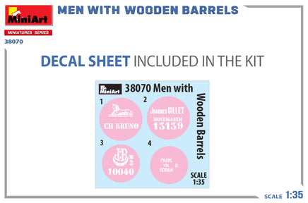 1/35 Mini Art - Men with Wooden Barrels - 38070