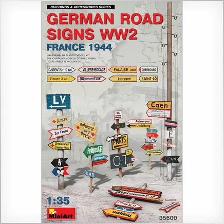 1/35 Mini Art - German Road Signs WWII (France 1944) - 35600