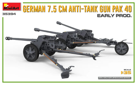 1/35 Mini Art - German 7.5cm Anti-Tank Gun Pak 40 - 35394 - MPM Hobbies